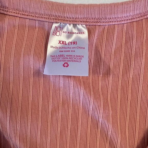 3 NEW Womens Shirts No Boundaries XXL XL Pink Brown Red Plus Size Juniors Tops - Picture 10 of 11